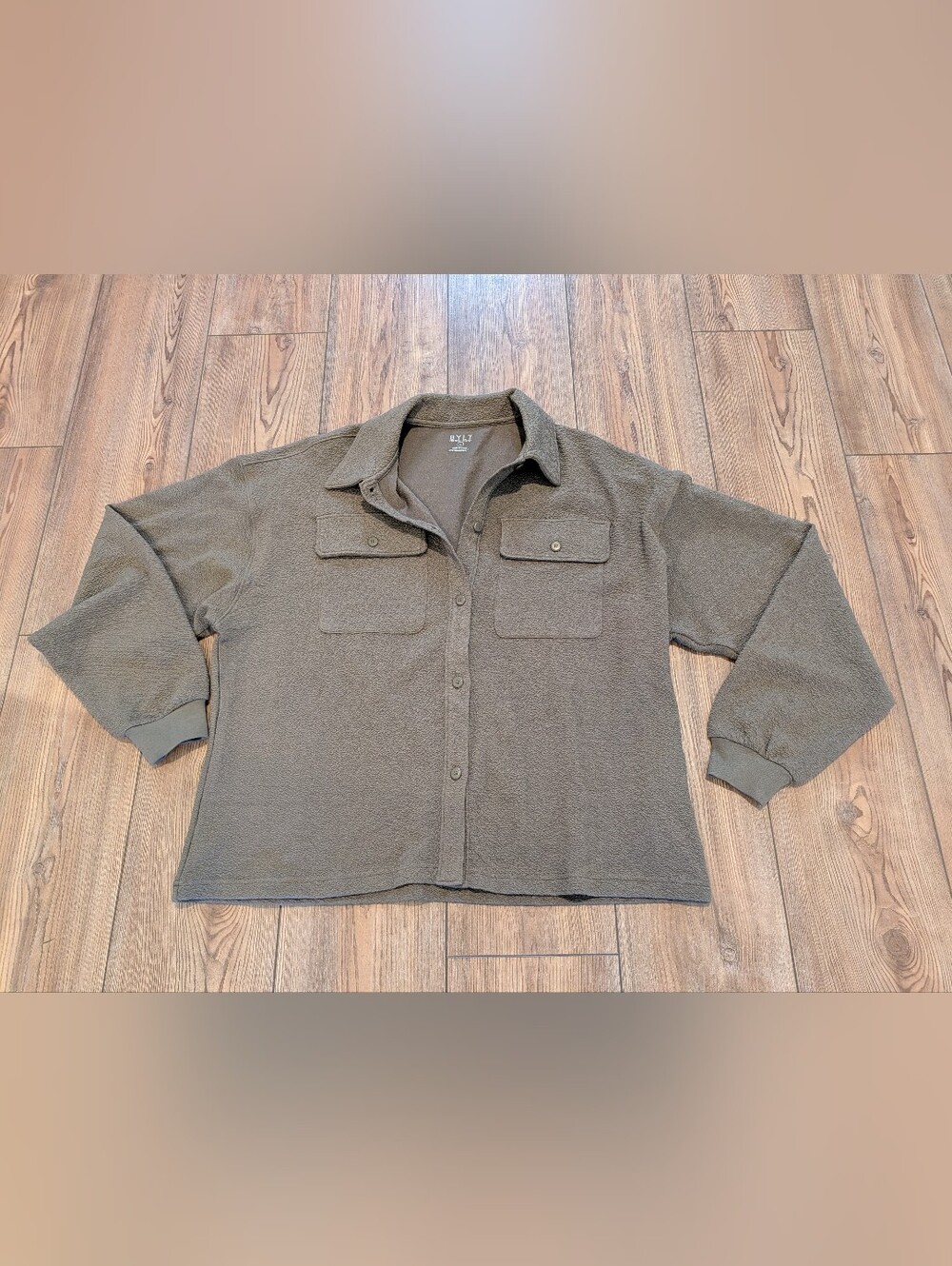 Cool Brown Coastal Shirt Jacket Shacket